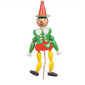 Wooden Pinocchio Jumping Jack Toy