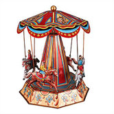 Tin Horse Carousel Toy