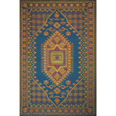 Oriental Turkish Aqua Rug