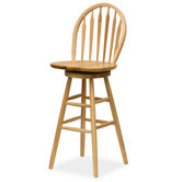 Basics Natural 30" Swivel Bar Stool
