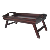 Antique Walnut Sedona Bed Tray with Foldable Legs