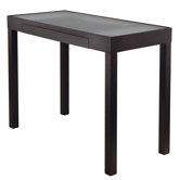 Groveland Darrel Computer Desk with Glass Top
