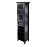 Burgundy 15 Bottle Wine Cabinet