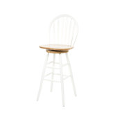 Basics White 30" Swivel Bar Stool