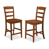Aspen 24" Bar Stool in Rustic Cherry