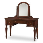 Lafayette Vanity Table and Mirror in Cherry