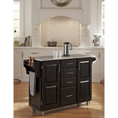 Create-A-Cart Kitchen Cart with Marble Top