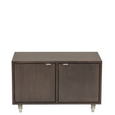 Double Multimedia Cube on Casters with Doors