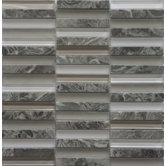 Opus Series 12" x 12" Mixed Glass and Marble Mosaic in Tiger