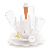 Splash Bottle Drying Rack in White