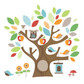 Treetop Friends Wall Decals
