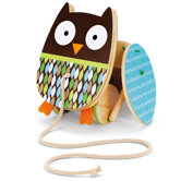 Treetop Friends Flapping Owl Pull Toy