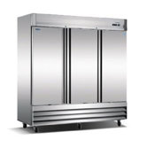 72 Cubic Ft. Stainless Steel Three Door Commercial Refrigerator