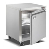 6.25 Cubic Ft. Stainless Steel One Door Commercial Undercounter Refrigerator