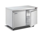 12 Cubic Ft. Stainless Steel Two Door Commercial Undercounter Refrigerator