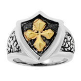Men's Stainless Steel Cross Ring