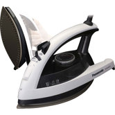 Steam Iron with Spray in Black and White