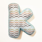 Puppy Pal Boy Letter Pillow "K"