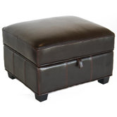 Benvolio Leather Storage Ottoman