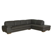 Jaquenetta Reversed Leather Sectional