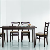 Baxton Studio Keitaro 5 Piece Dining Set