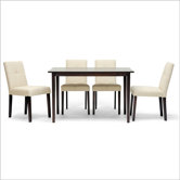 Baxton Studio Elsa 5 Piece Dining Set