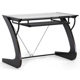 Baxton Studio Sculpten Modern Computer Desk