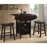 Baxton Studio Reynolds Modern Drop-Leaf Pub Set