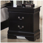 Baxton Studio Harrell 2 Drawer Nightstand