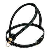 Fashion Leather Dog Harness in Black
