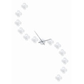 Poppy Clock in White