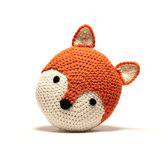 Crochet Acrylic Fox Pillow