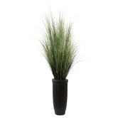 84" Realistic Grass Floor Plant in Contemporary Stand