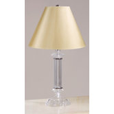 Battersby Accent Lamp with Classic Shade in Satin Nickel