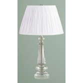 Garrat Table Lamp with Classic Shade in Crystal