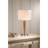Nia Complete Lamp Round in Brushed Nickel