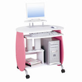 31.5" W Compact Computer Desk with Keyboard Tray