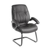 High Back Synthetic Leather Visitor Chair