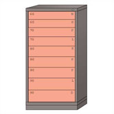 Eye-Level High Standard Cabinet with 9 Drawers: 30" W x 28 1/4" D x 59 1/4" H