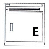 Bench High Standard Cabinet with 1 Empty Drawer and Door: 30" W x 28 1/4" D x 33 1/4" H
