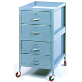Four-Drawer Tool Toter: 34 1/2" H x 18" W x 24" D
