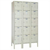 Five Tier Locker - 3 Sections (Unassembled)