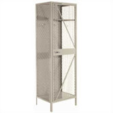 Expanded Metal Team Locker - 1 Section (Unassembled)