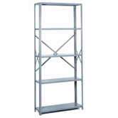 8000 Series Open Shelving - 5 Heavy-Duty Shelves: 84" H x 42" W x 12" D