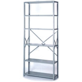 8000 Series Open Shelving - 6 Heavy-Duty Shelves: 84" H x 42" W x 18" D
