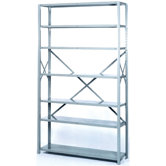 8000 Series 42" Wide  Open Shelving - 7 Heavy-Duty Shelves: 84" H x 42" W x 24" D