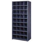 36 Compartment Bin Shelving - 10 Shelves: 84" H x 36" W x 12" D