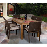 Amazonia Brownsville 7 Piece Dining Set