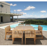 Amazonia Teak Knoxville 9 Piece Dining Set