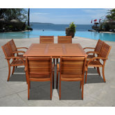 Amazonia Maryland 9 Piece Dining Set